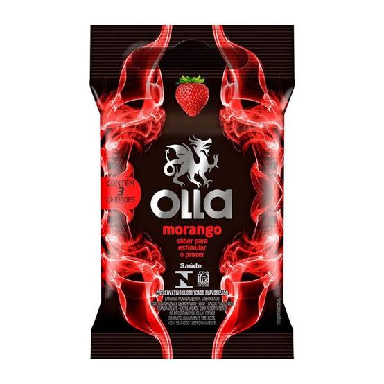 Preservativo Olla Morango